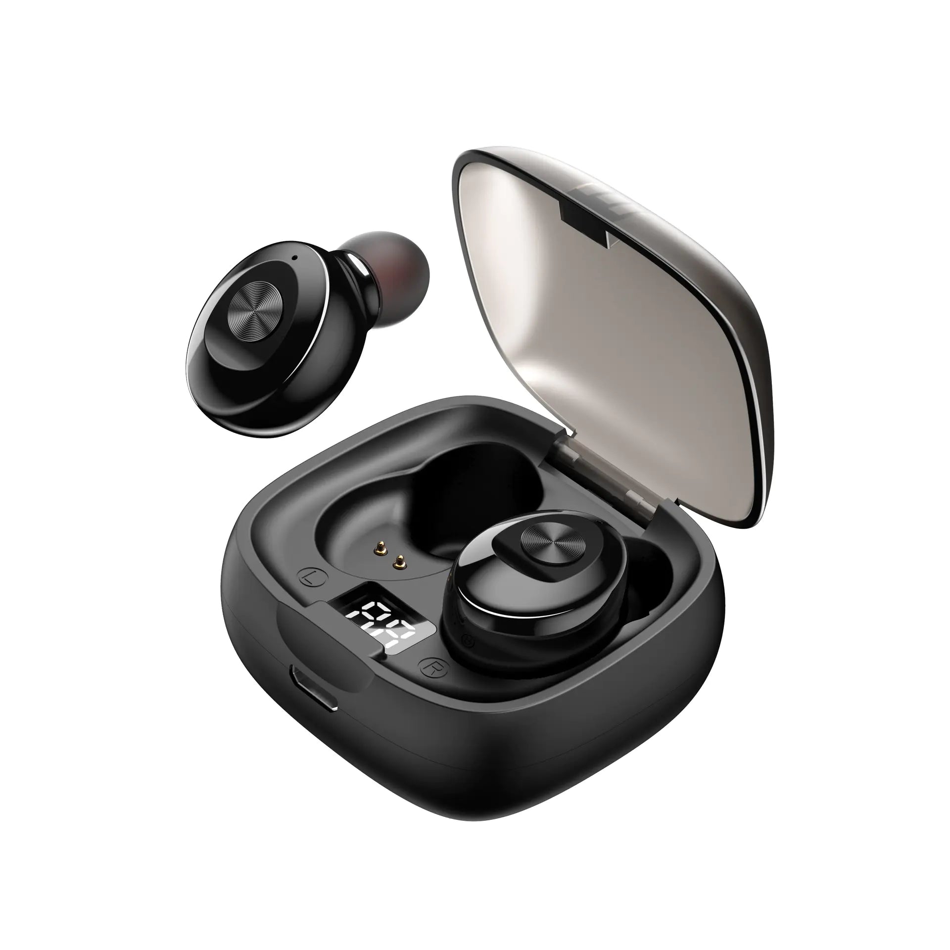 Wireless TWS Headphones with LED Display and Stereo Sound