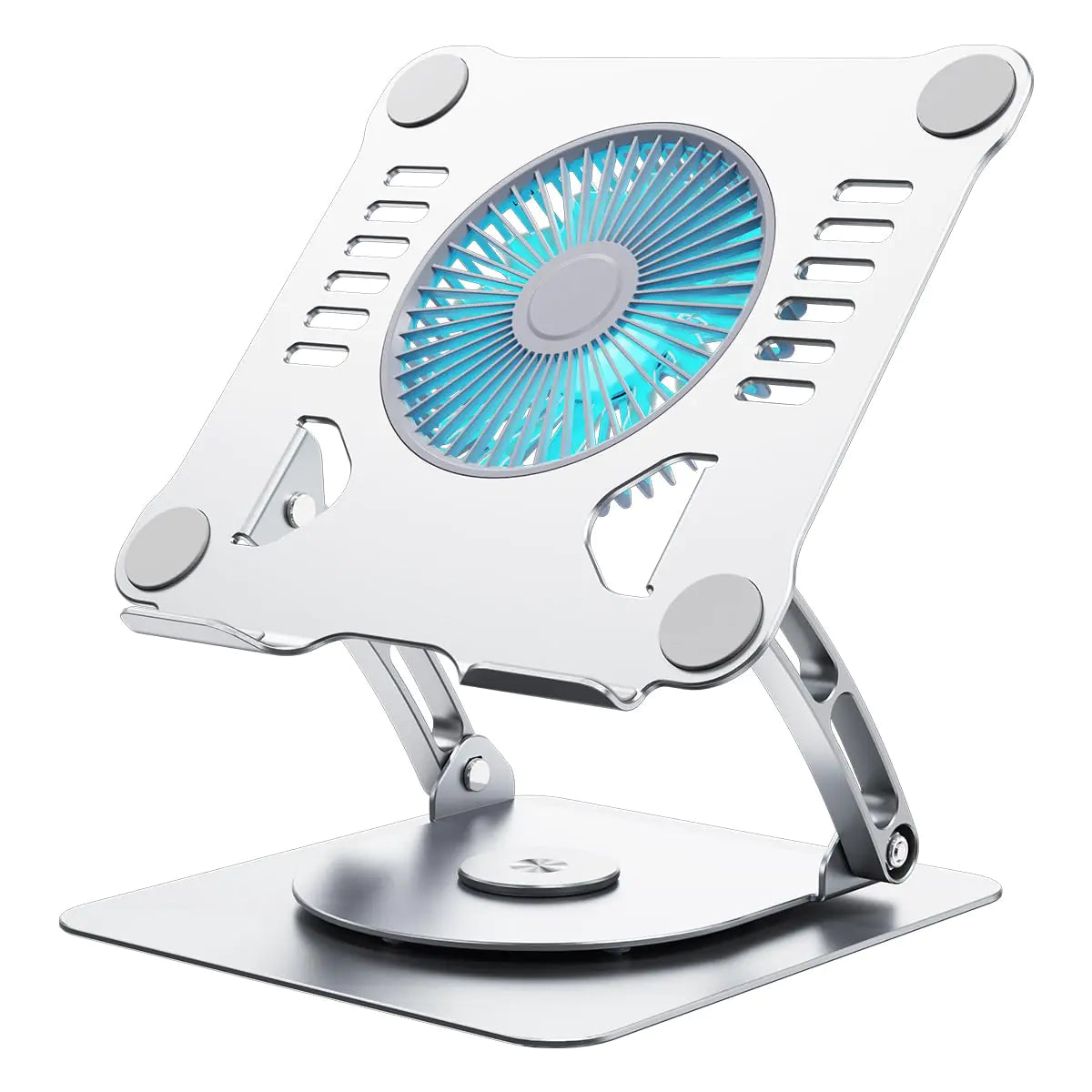 SHUWEI 360° Adjustable Laptop Cooling Stand – Silver