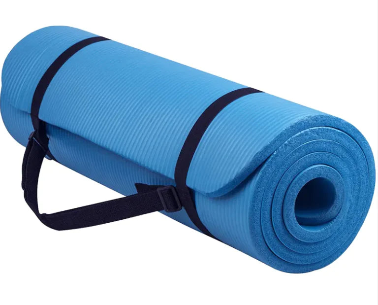 striped yoga mat for fitness 
